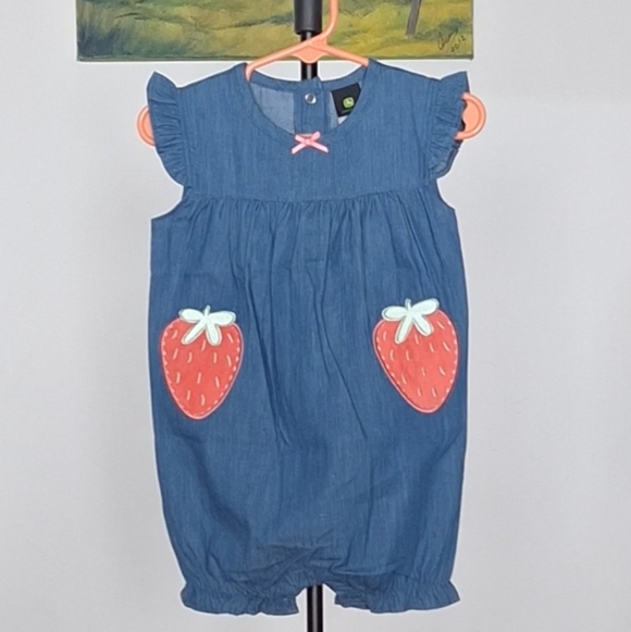 John Deere Other - John Deere 🍓💙Romper